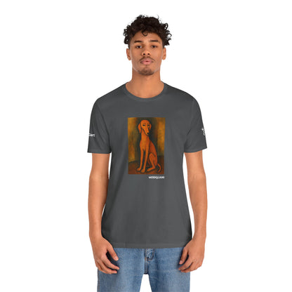 Unisex T-Shirt con cane DOGART  - MODIGLIANI - Un dipinto iconico rivisitato con i cani