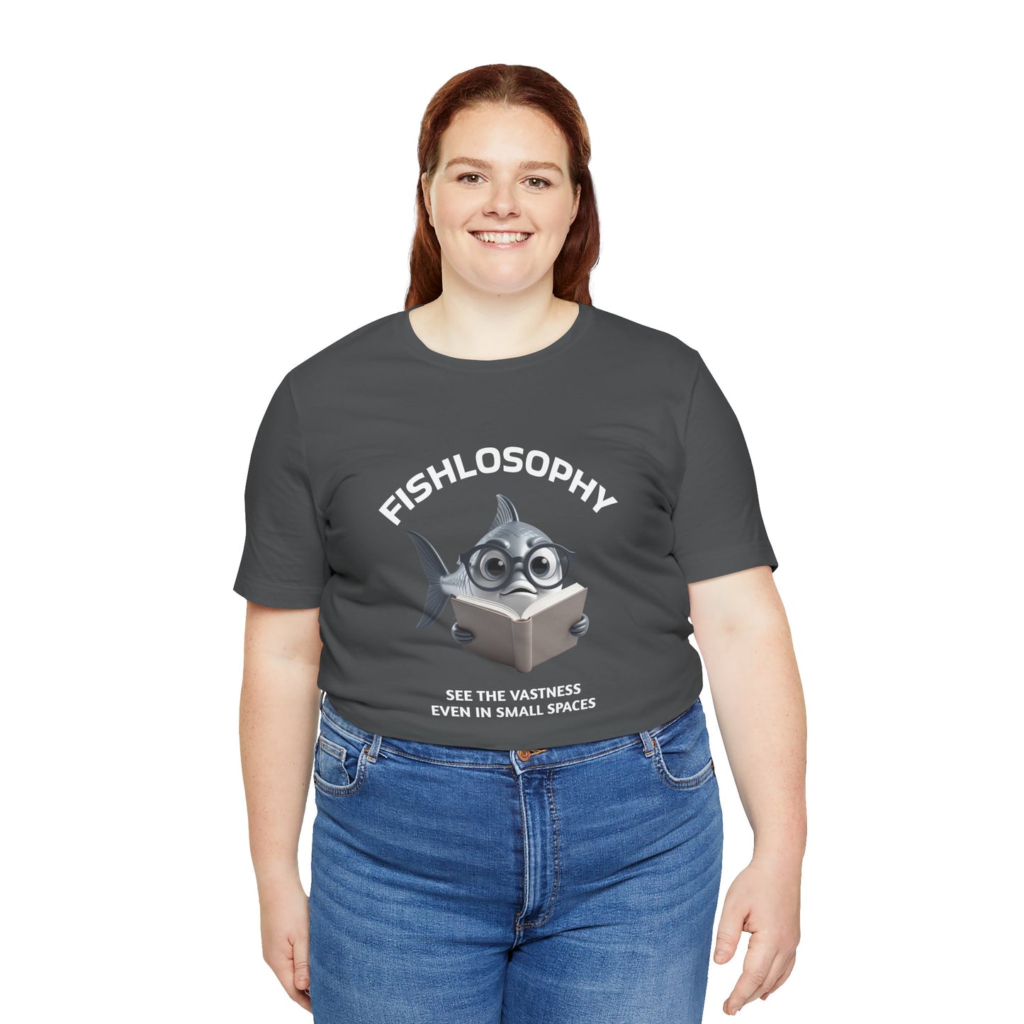 Fishlosophy Unisex Jersey Maglietta a maniche corte – Vedi la vastità anche in spazi ristretti.