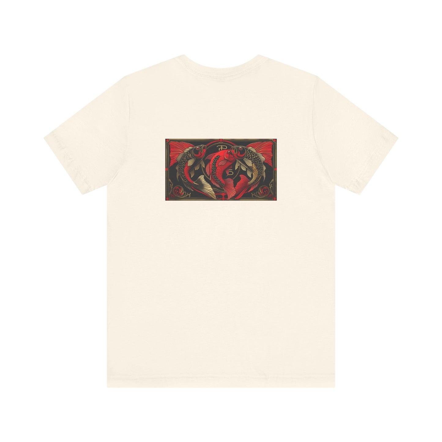 Pesci - Zodiaco gotico, maglietta con grafica rossa sul retro. Zodiaco nell'ombra