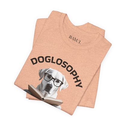 Maglietta a maniche corte unisex Doglosophy – Design "I cani non hanno tutte le risposte"