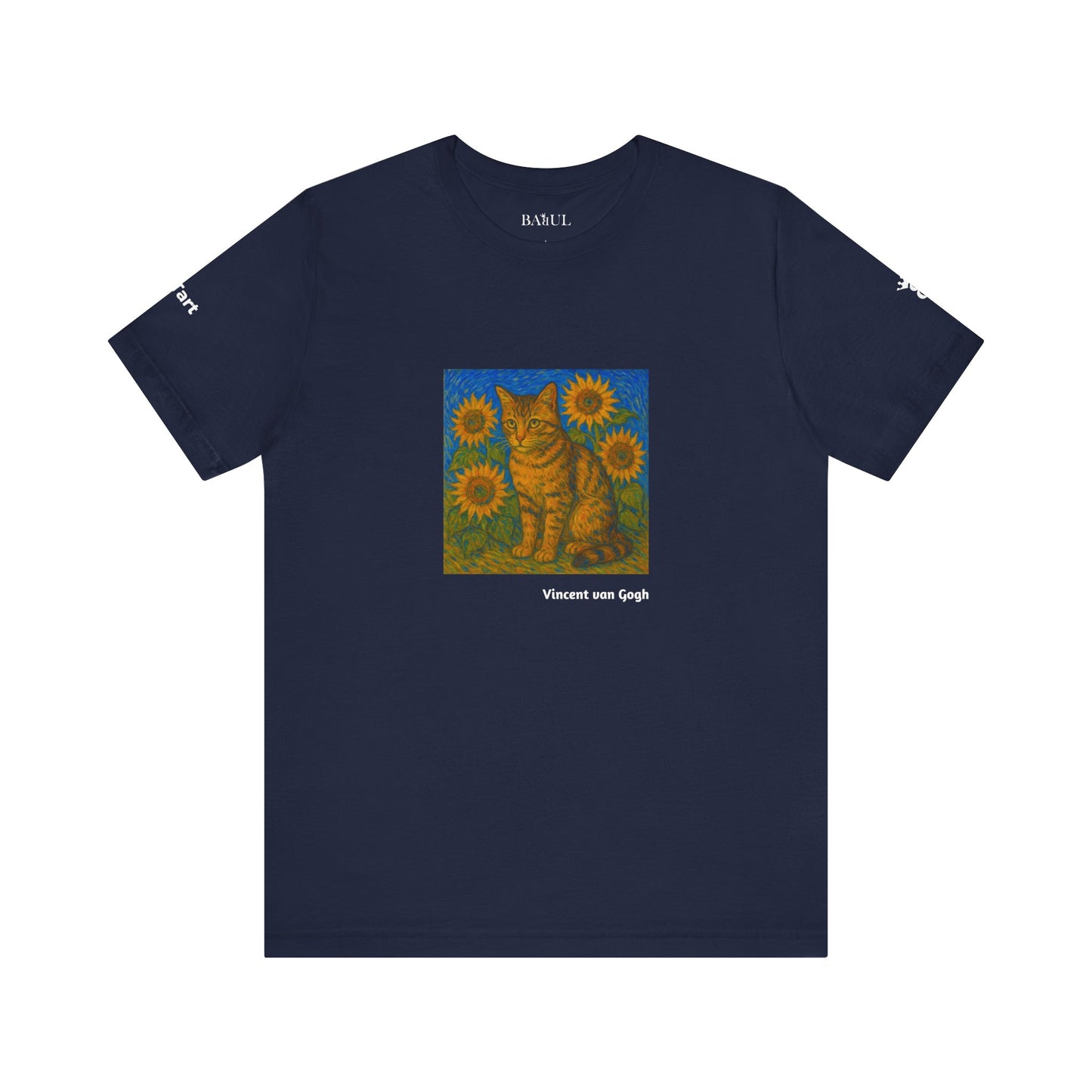 T-shirt unisex CATART - Vincent van Gogh - Un dipinto iconico rivisitato con i gatti