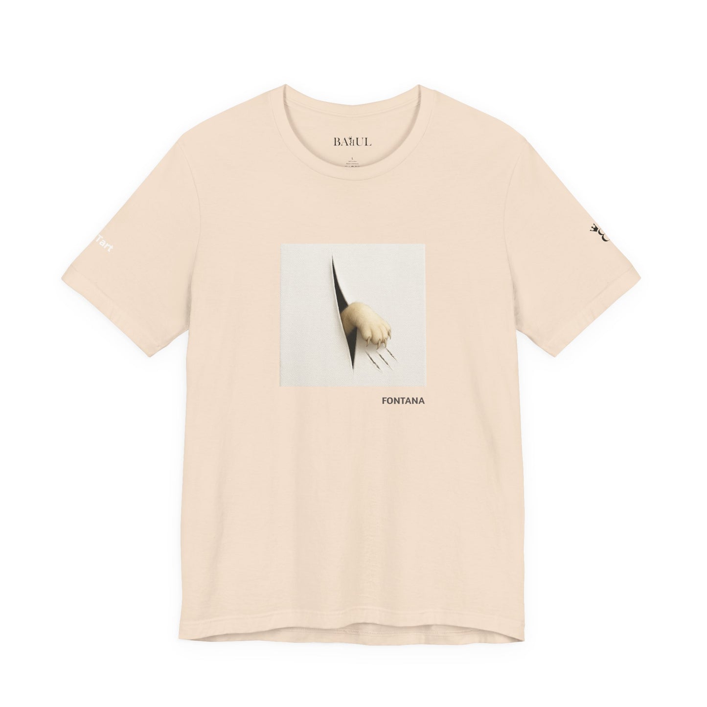 T-shirt unisex CATART - FONTANA - Un dipinto iconico rivisitato con i gatti
