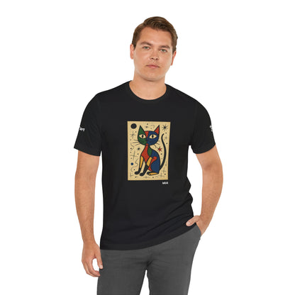 T-shirt unisex CATART - MIRO - Dipinto iconico rivisitato con i gatti