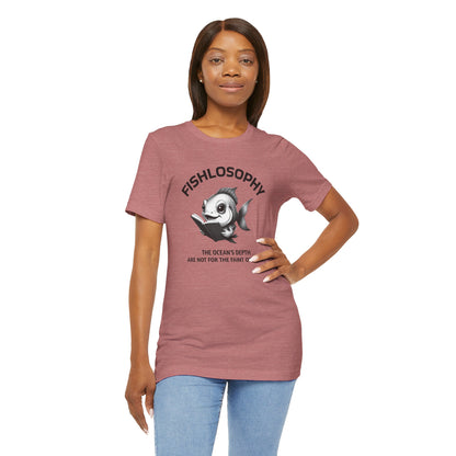 Fishlosophy Unisex Jersey Maglietta a maniche corte – Vedi la vastità anche in piccoli spazi.