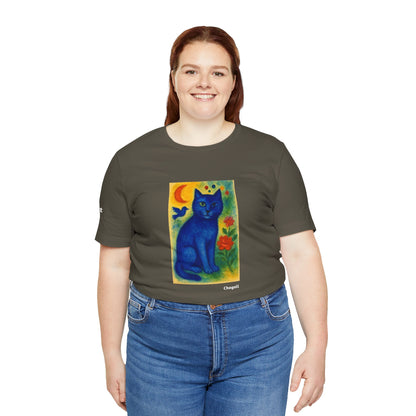 T-shirt unisex CATART - MARC CHAGALL - Un dipinto iconico rivisitato con i gatti