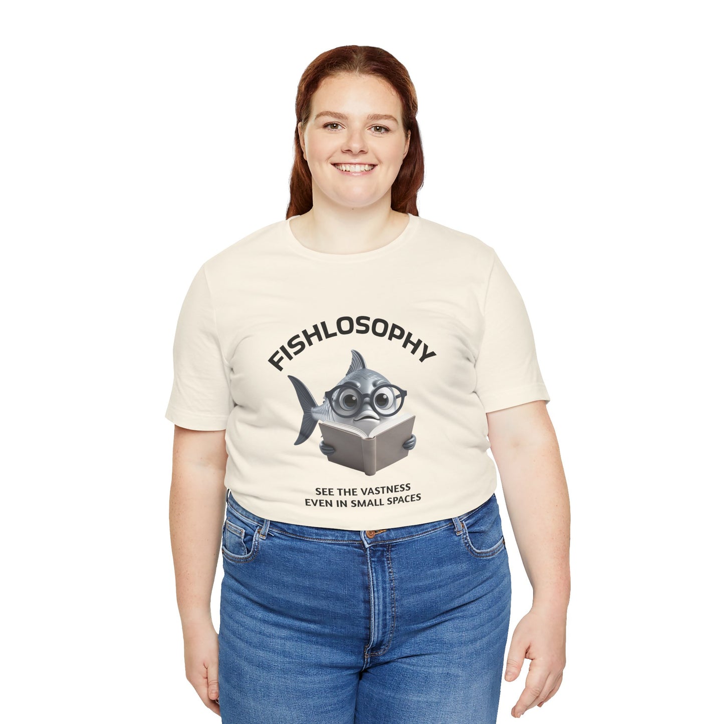 Fishlosophy Unisex Jersey Maglietta a maniche corte – Vedi la vastità anche in spazi ristretti.