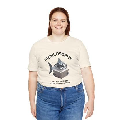 Fishlosophy Unisex Jersey Maglietta a maniche corte – Vedi la vastità anche in spazi ristretti.