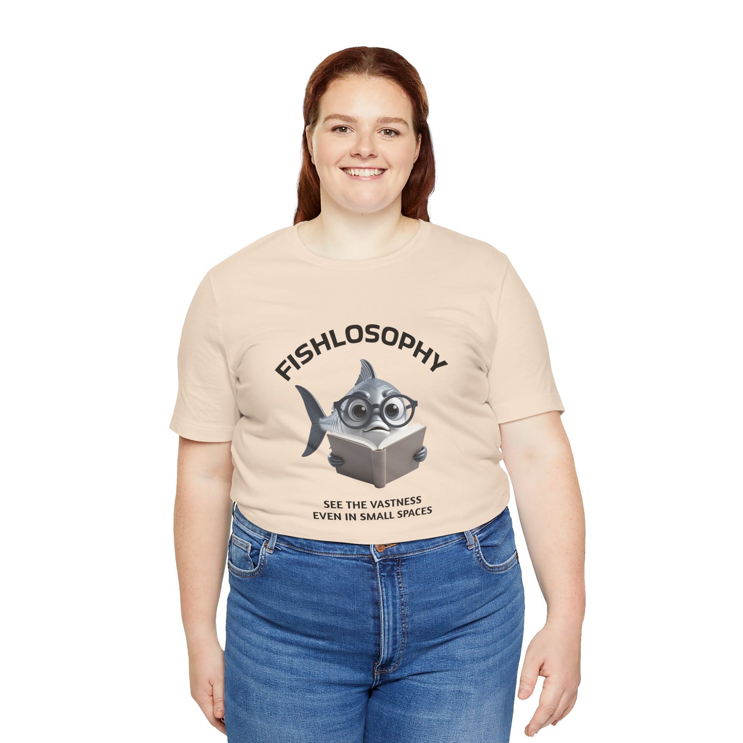 Fishlosophy Unisex Jersey Maglietta a maniche corte – Vedi la vastità anche in spazi ristretti.