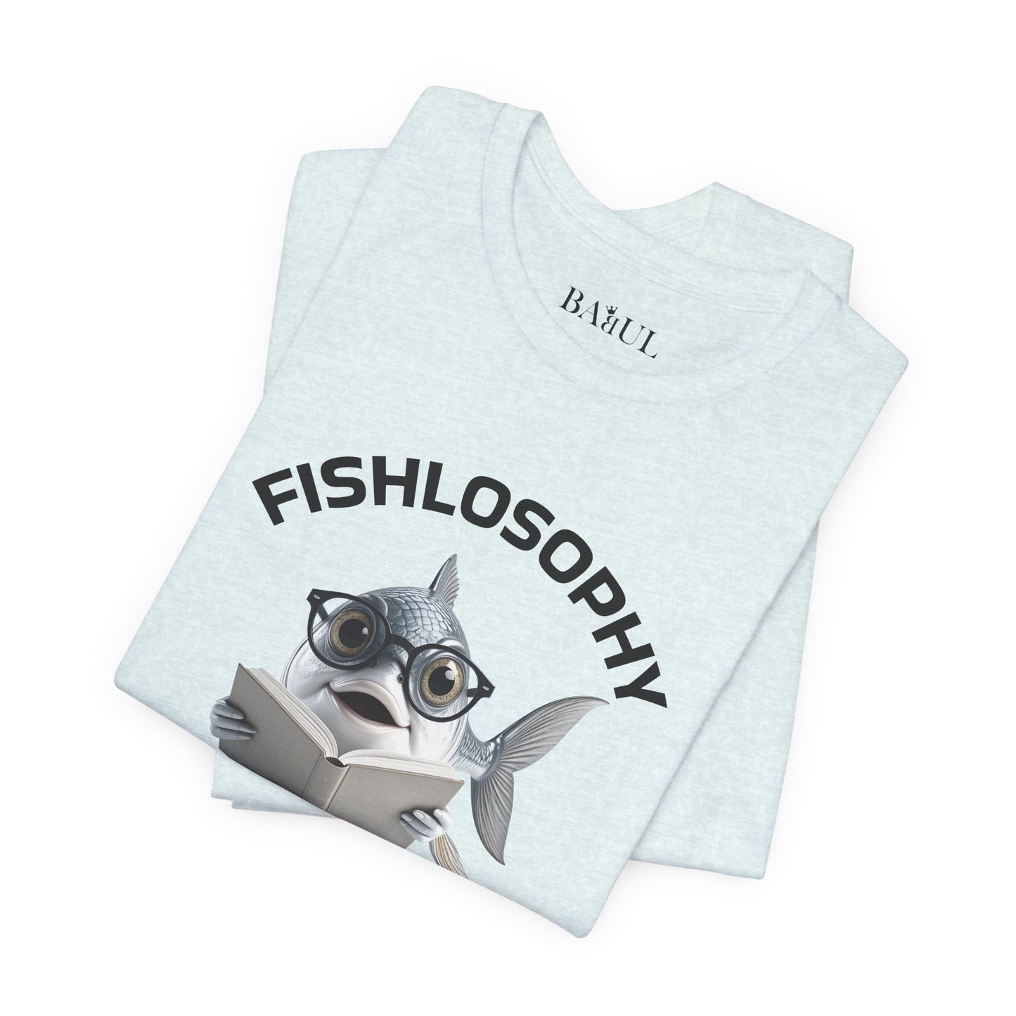 Fishlosophy Unisex Jersey Maglietta a maniche corte – Le profondità dell'oceano non sono per i deboli di cuore.