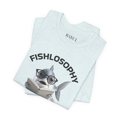 Fishlosophy Unisex Jersey Maglietta a maniche corte – Le profondità dell'oceano non sono per i deboli di cuore.