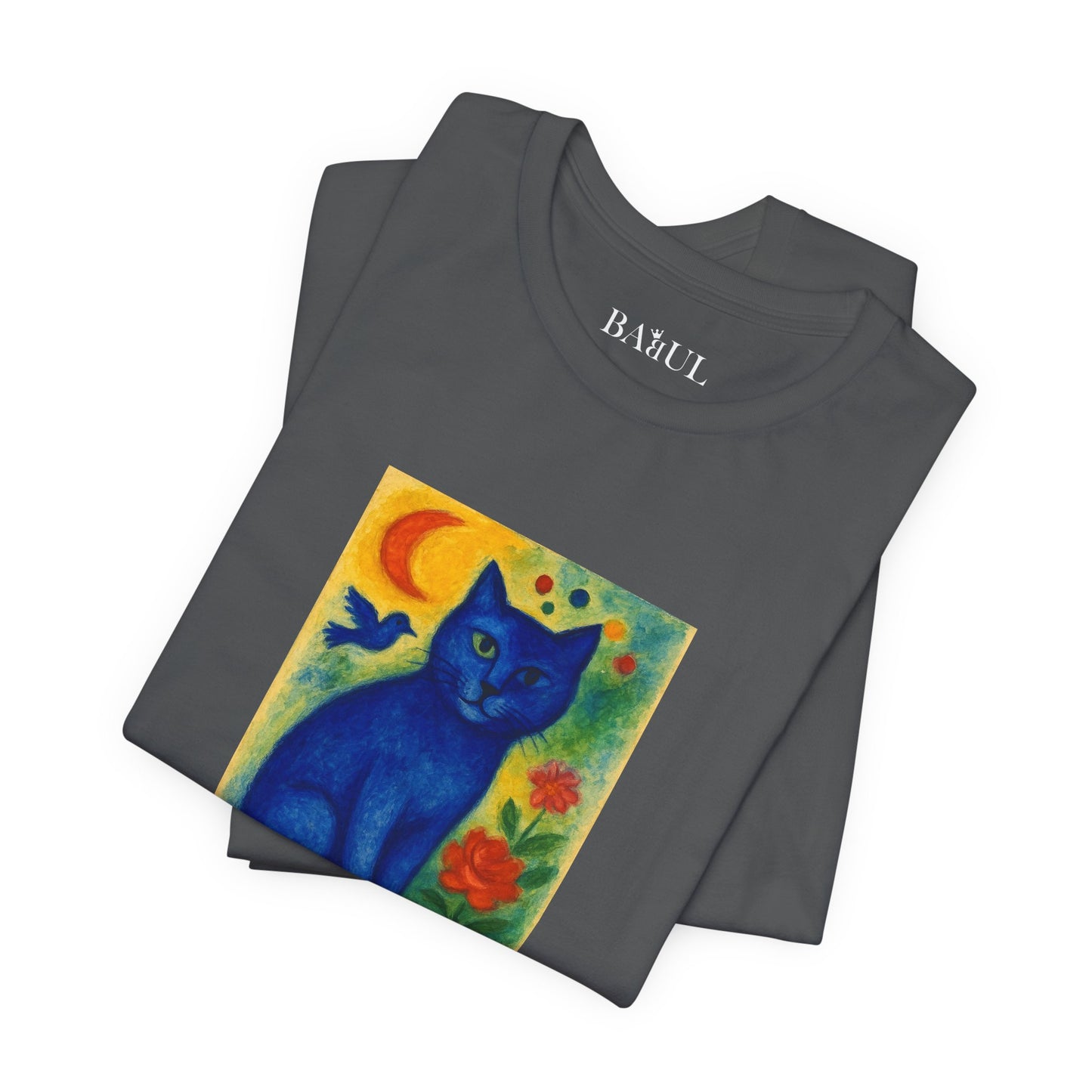 T-shirt unisex CATART - MARC CHAGALL - Un dipinto iconico rivisitato con i gatti