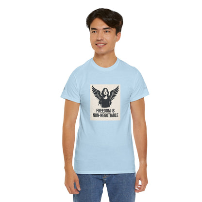 Rebel Graphic Tee - Unisex Heavy Cotton T-Shirt for the Wild at Heart. Rebel Tees, Born to Be Worn - FREEDOM IS NON-NEGOTIABLE