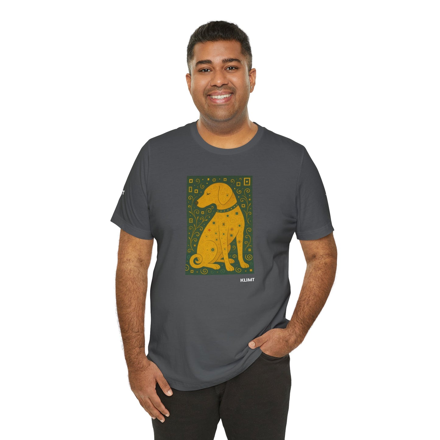 Unisex T-Shirt con cane DOGART  - KLIMT - Dipinto iconico rivisitato con i cani