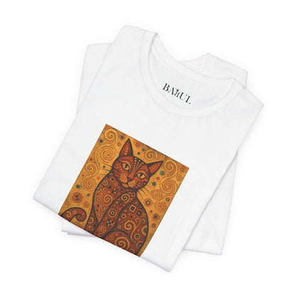 T-shirt unisex CATART - KLIMT - Arte classica, reinterpretata dai gatti.