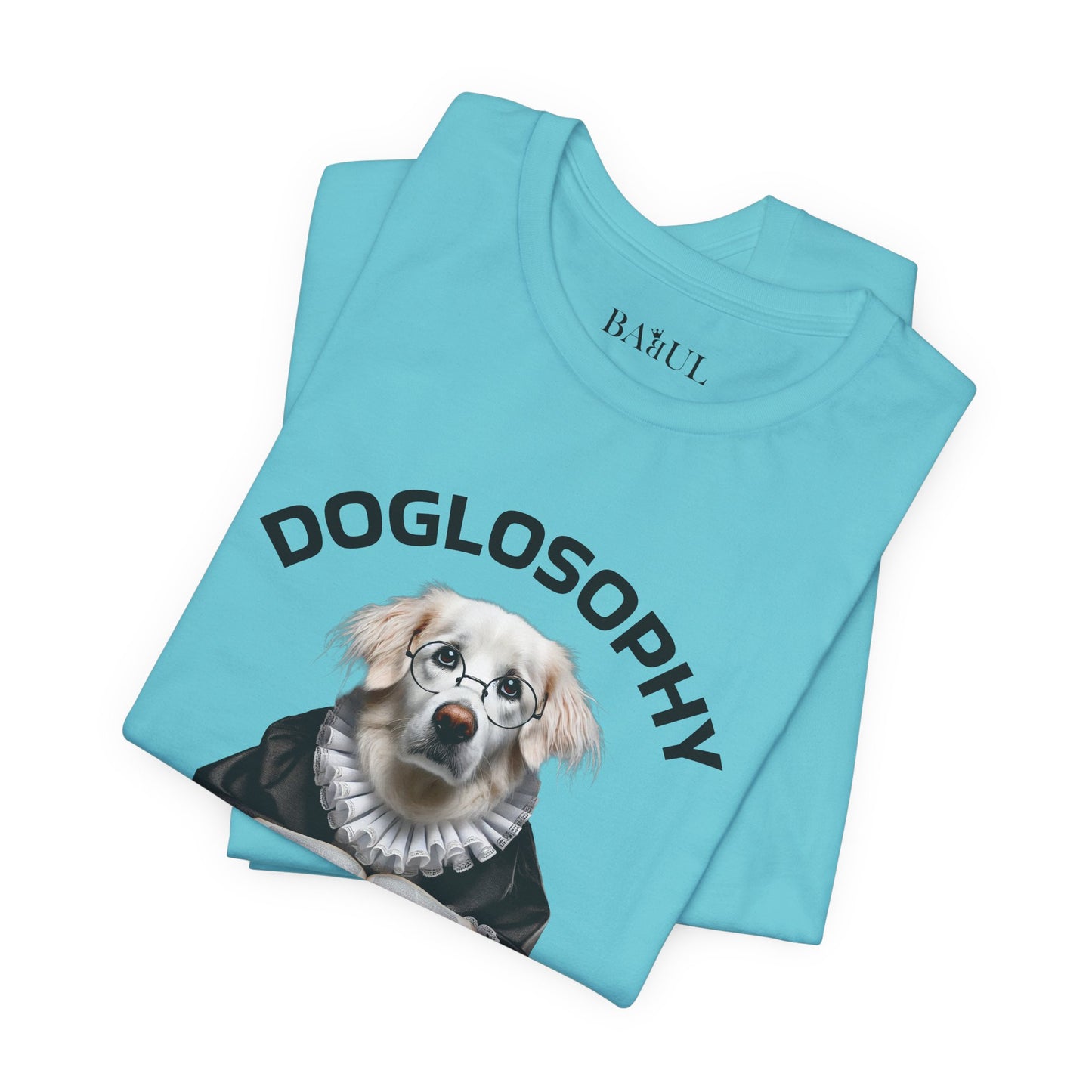 Maglietta a maniche corte unisex Doglosophy – Design "I cani sono come gli umani ma senza difetti"