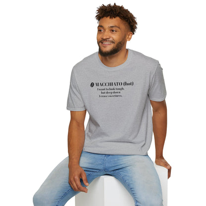 CoffeeTherapy T-Shirt – Irony Is the Best Cure (Right After Coffee)