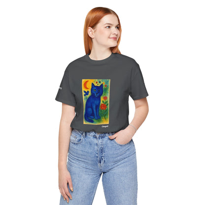 T-shirt unisex CATART - MARC CHAGALL - Un dipinto iconico rivisitato con i gatti