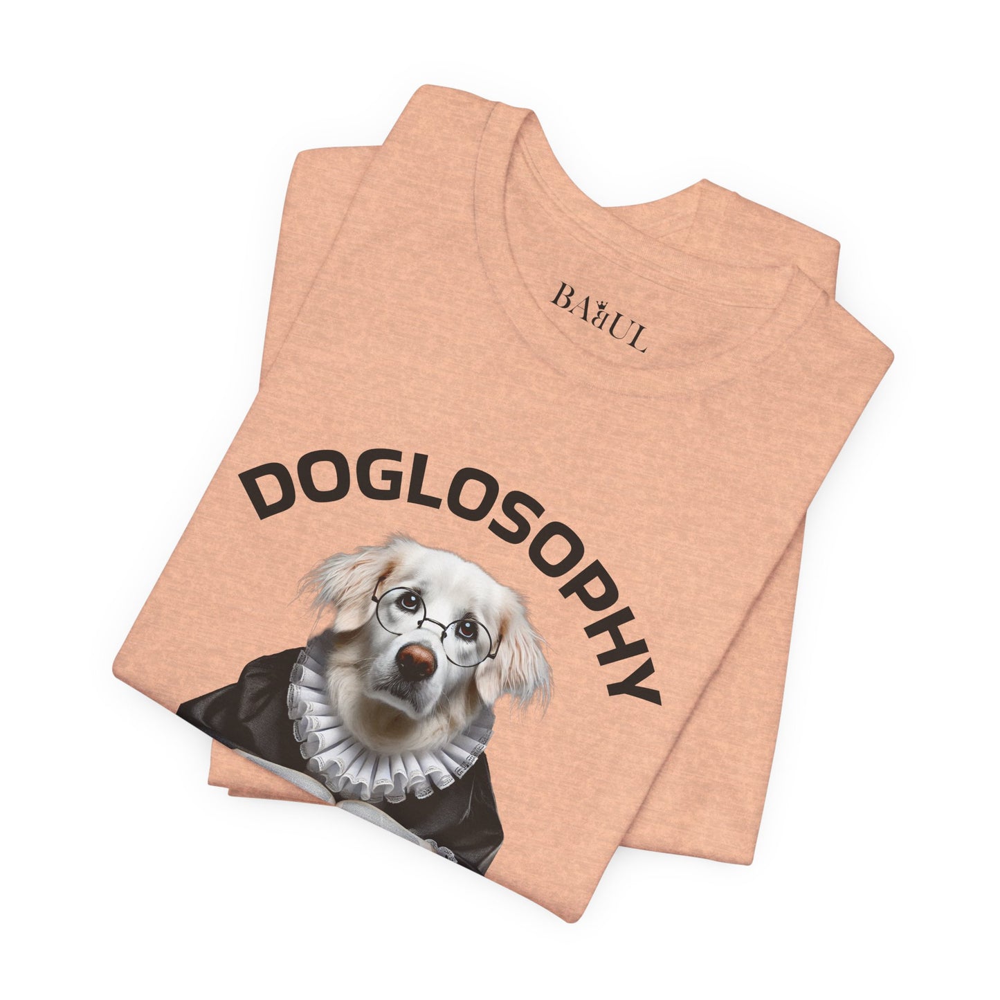 Maglietta a maniche corte unisex Doglosophy – Design "I cani sono come gli umani ma senza difetti"