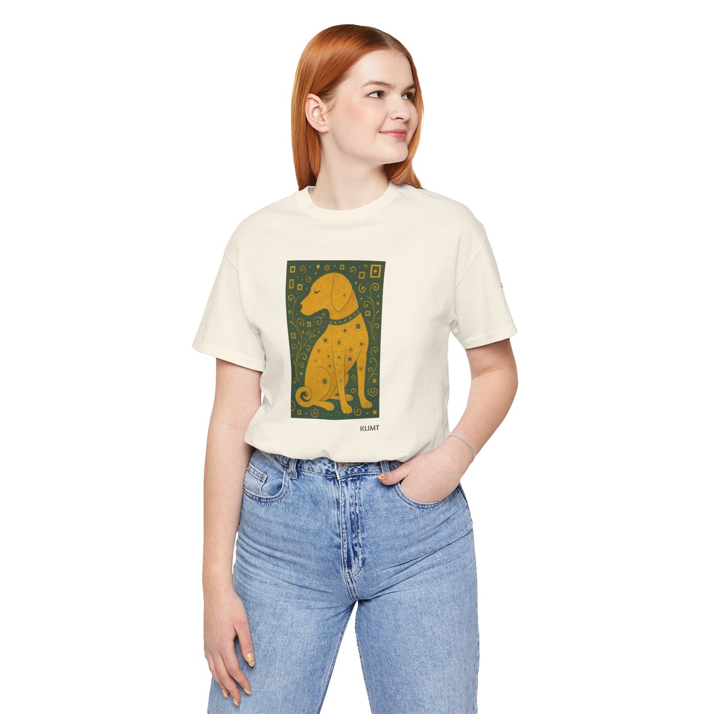 Unisex T-Shirt con cane DOGART  - KLIMT - Dipinto iconico rivisitato con i cani