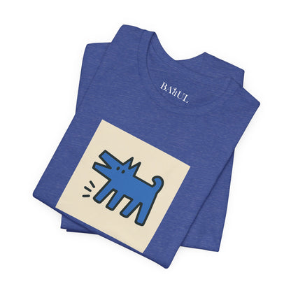 Unisex T-Shirt con cane DOGART  - KEITH HARING - Dipinto iconico rivisitato con i cani