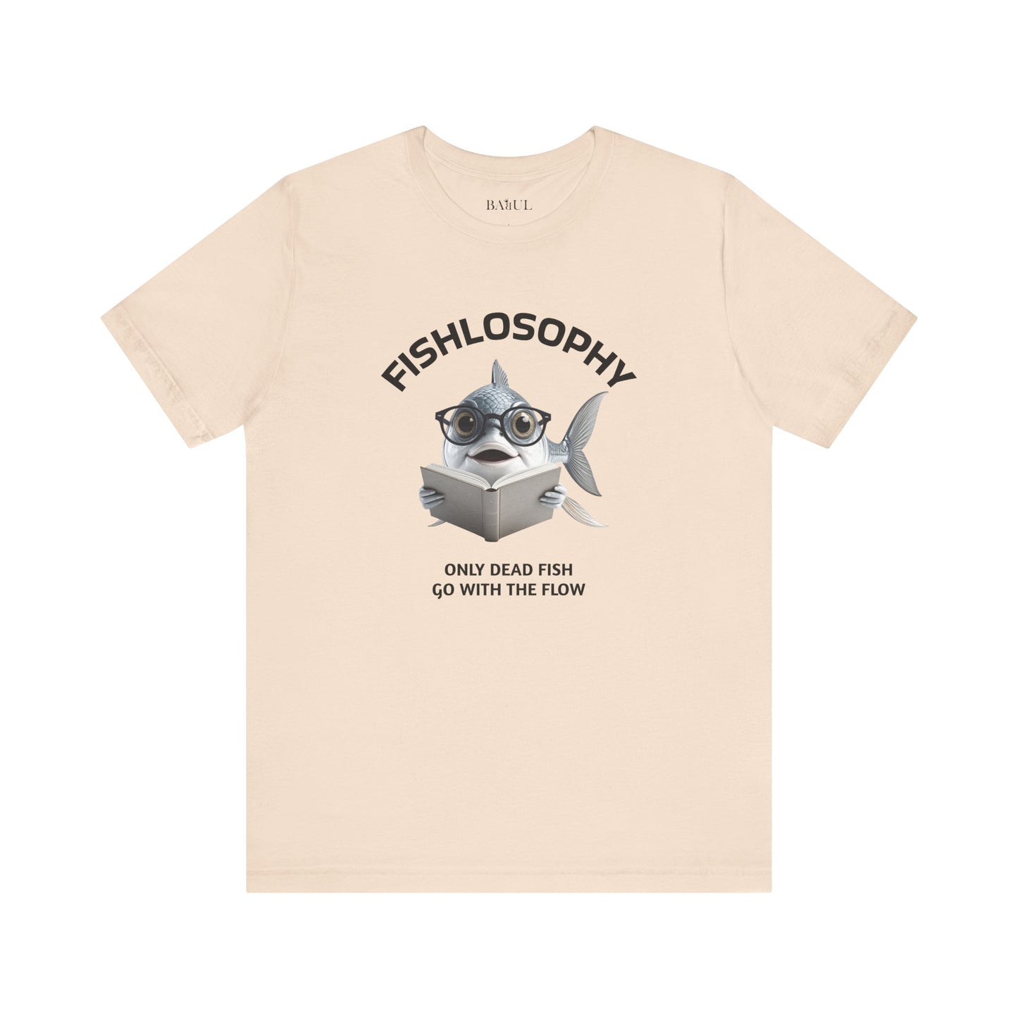 Fishlosophy Unisex Jersey Maglietta a maniche corte – Le profondità dell'oceano non sono per i deboli di cuore.