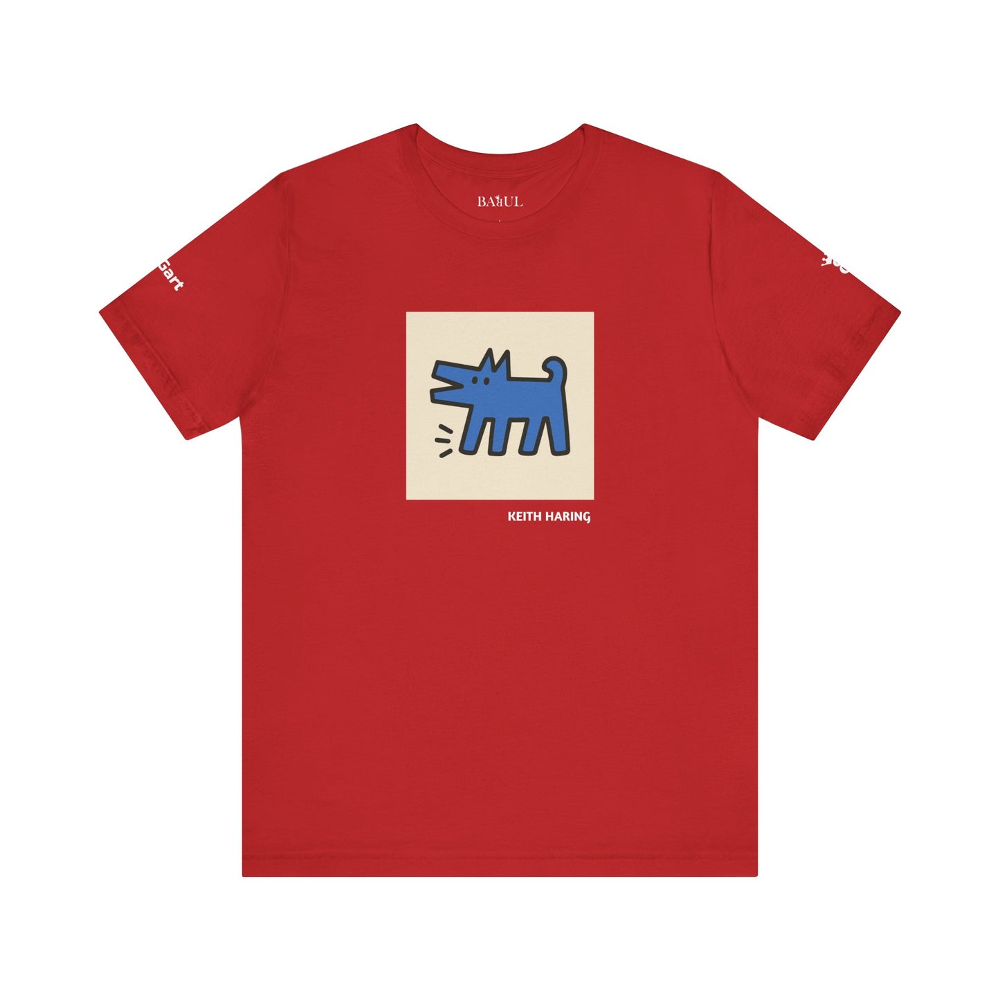 Unisex T-Shirt con cane DOGART  - KEITH HARING - Dipinto iconico rivisitato con i cani