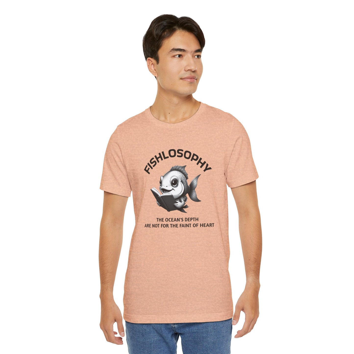 Fishlosophy Unisex Jersey Maglietta a maniche corte – Vedi la vastità anche in piccoli spazi.