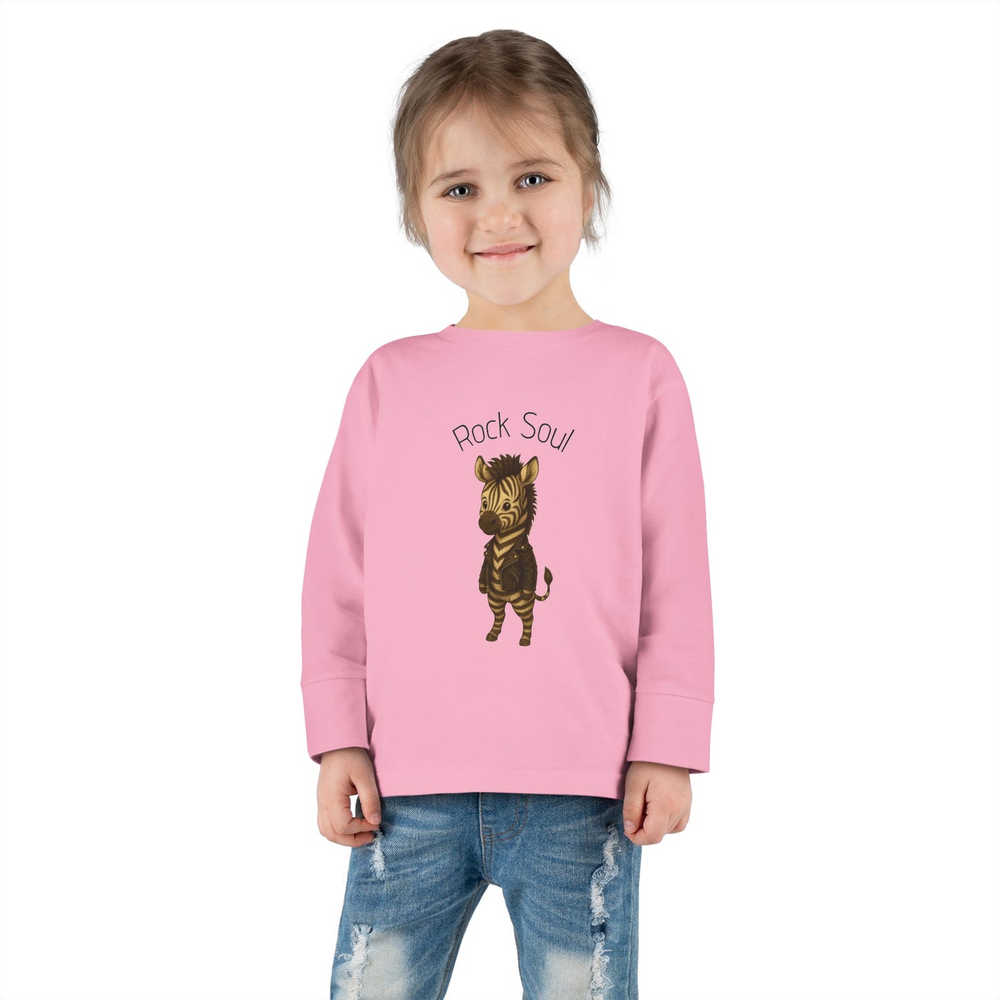 Magliette Rock Soul per bambini - Zebra - Animali dolci con un ritmo ribelle