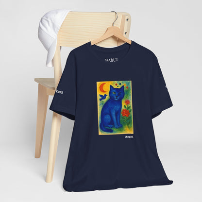 T-shirt unisex CATART - MARC CHAGALL - Un dipinto iconico rivisitato con i gatti