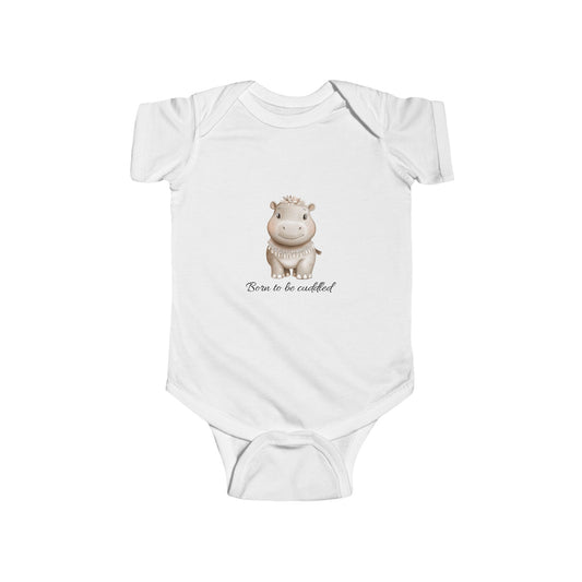 Adorabile body per neonati con grazioso motivo a ippopotamo
