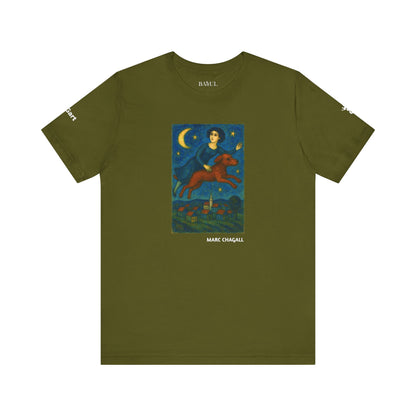 T-Shirt unisex  DOGART - MARC CHAGALL - Un dipinto iconico rivisitato con i cani