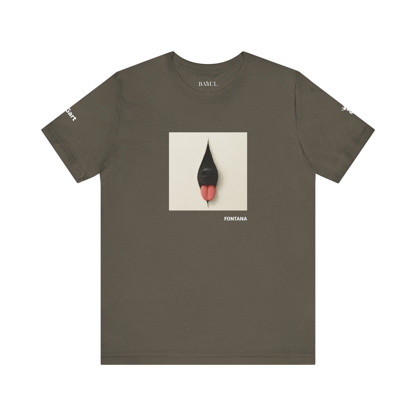 T-Shirt unisex  DOGART - FONTANA - Un dipinto iconico rivisitato con i cani