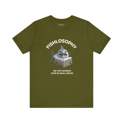 Fishlosophy Unisex Jersey Maglietta a maniche corte – Vedi la vastità anche in spazi ristretti.