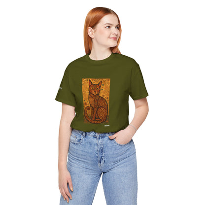 T-shirt unisex CATART - KLIMT - Arte classica, reinterpretata dai gatti.
