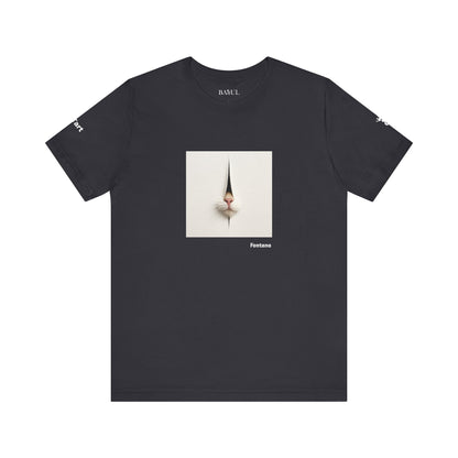 T-shirt unisex CATART - FONTANA - Un dipinto iconico rivisitato con i gatti