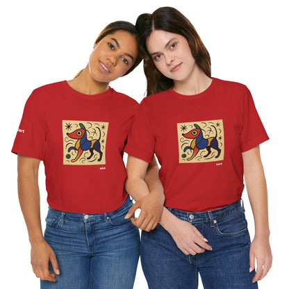 T-Shirt unisex  DOGART - MIRO - Dipinto iconico rivisitato con i cani