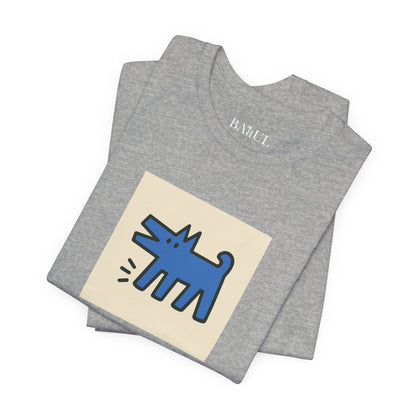 Unisex T-Shirt con cane DOGART  - KEITH HARING - Dipinto iconico rivisitato con i cani