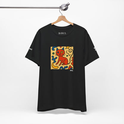 T-shirt unisex CATART - MIRO - Dipinto iconico rivisitato con i gatti