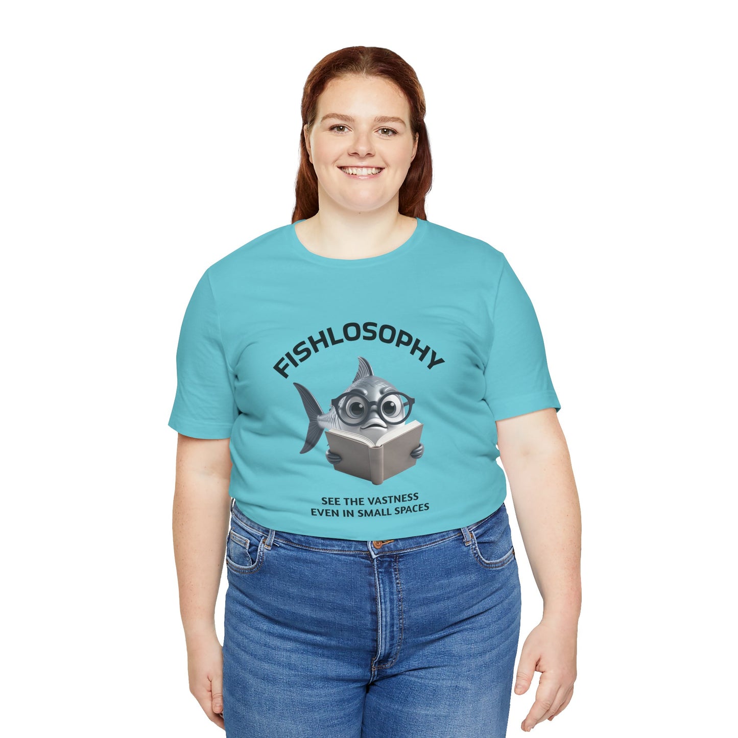 Fishlosophy Unisex Jersey Maglietta a maniche corte – Vedi la vastità anche in spazi ristretti.