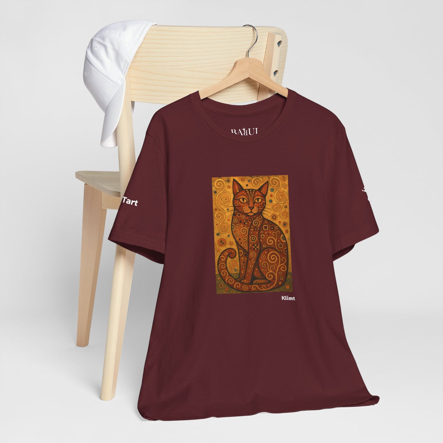 T-shirt unisex CATART - KLIMT - Arte classica, reinterpretata dai gatti.