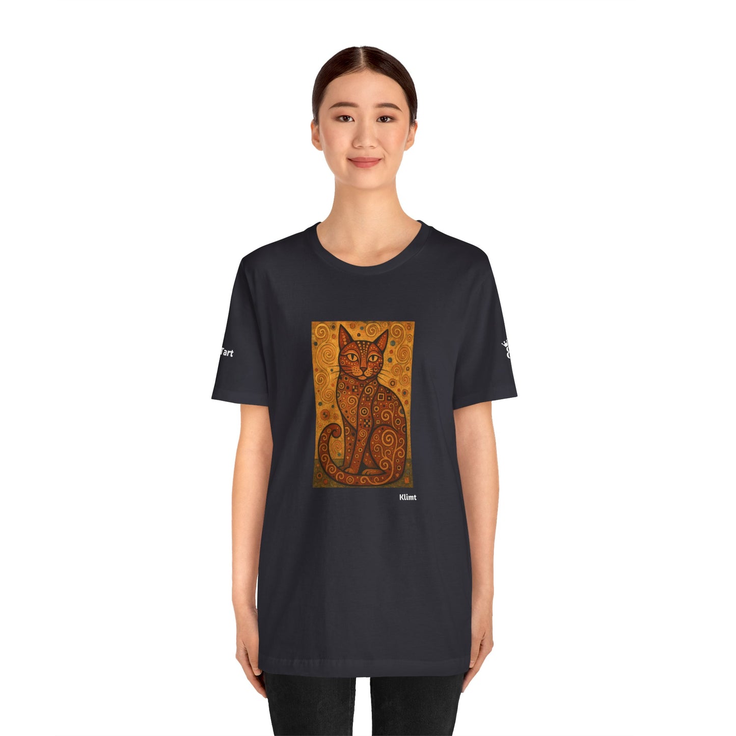 T-shirt unisex CATART - KLIMT - Arte classica, reinterpretata dai gatti.