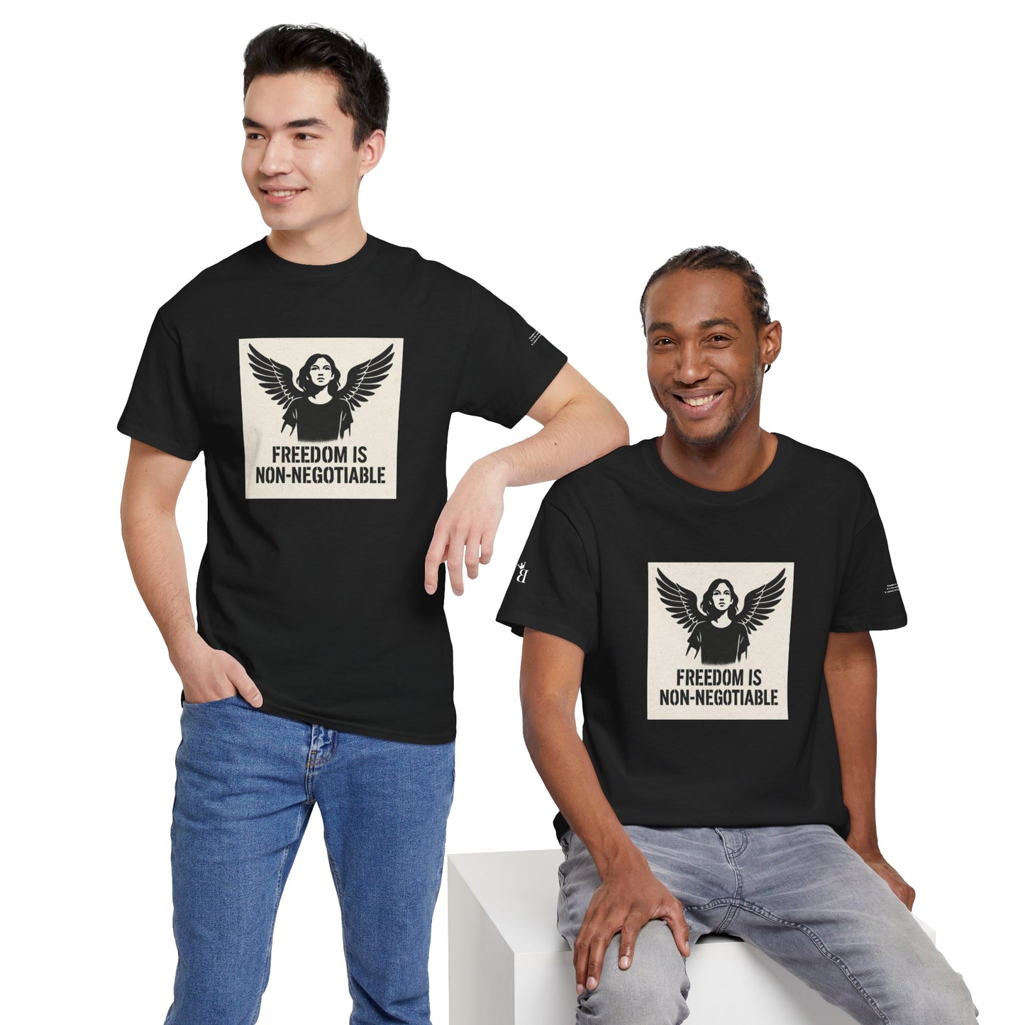 Rebel Graphic Tee - Unisex Heavy Cotton T-Shirt for the Wild at Heart. Rebel Tees, Born to Be Worn - FREEDOM IS NON-NEGOTIABLE