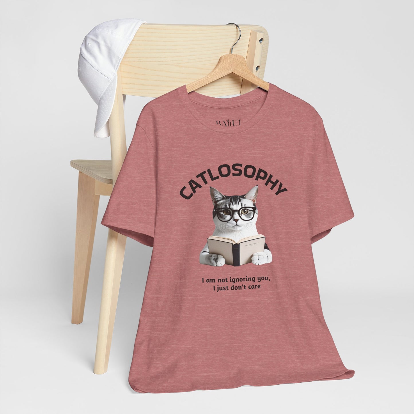 Catlosophy Unisex Jersey Maglietta a maniche corte – Design "Non ti sto ignorando, solo che non me ne frega niente"