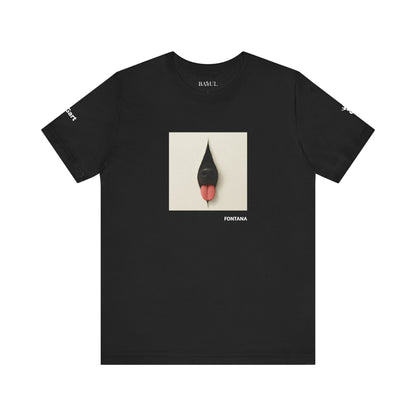 T-Shirt unisex  DOGART - FONTANA - Un dipinto iconico rivisitato con i cani