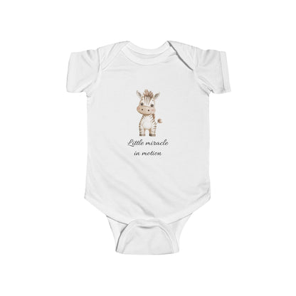 Adorabile body per neonati con grazioso motivo zebrato