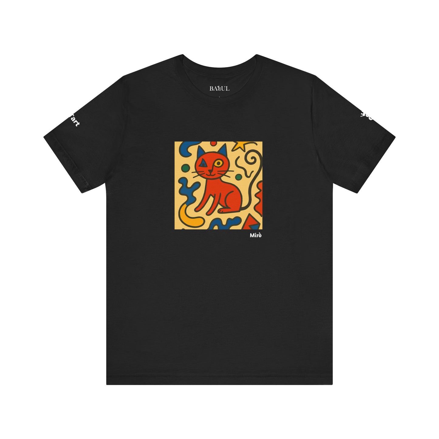 T-shirt unisex CATART - MIRO - Dipinto iconico rivisitato con i gatti