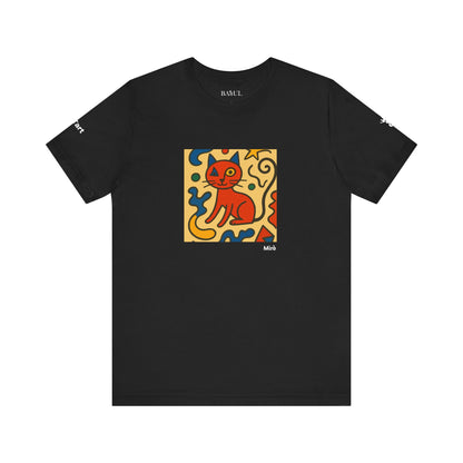 T-shirt unisex CATART - MIRO - Dipinto iconico rivisitato con i gatti