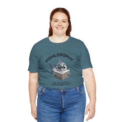 Fishlosophy Unisex Jersey Maglietta a maniche corte – Vedi la vastità anche in spazi ristretti.