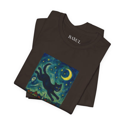 T-shirt unisex CATART - MARC CHAGALL - Un dipinto iconico rivisitato con i gatti