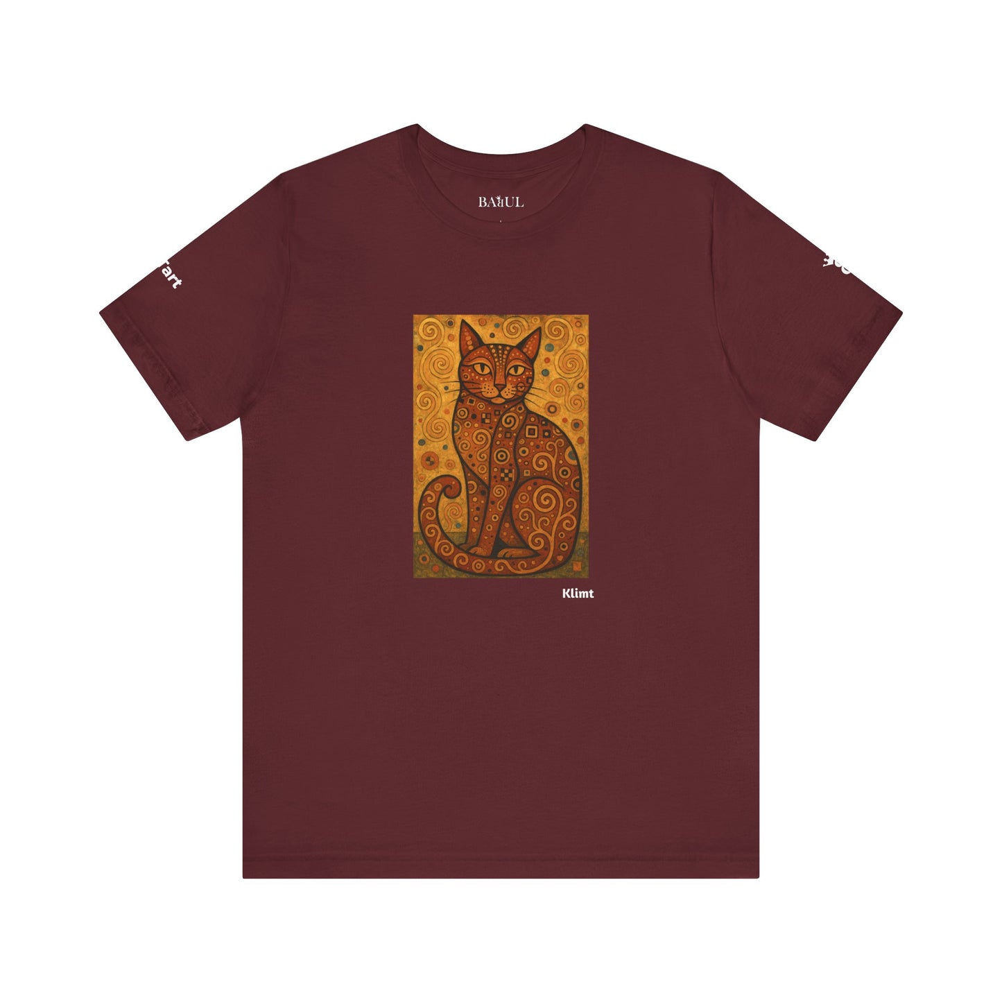 T-shirt unisex CATART - KLIMT - Arte classica, reinterpretata dai gatti.